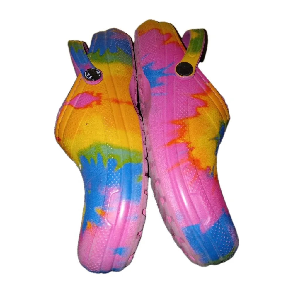 Crocs Unisex Multicolor Lined Clog Slip On Shoes J5
